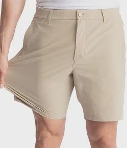 Khaki Shorts With Liner 7&quot;, Color: Beige, Size: MED