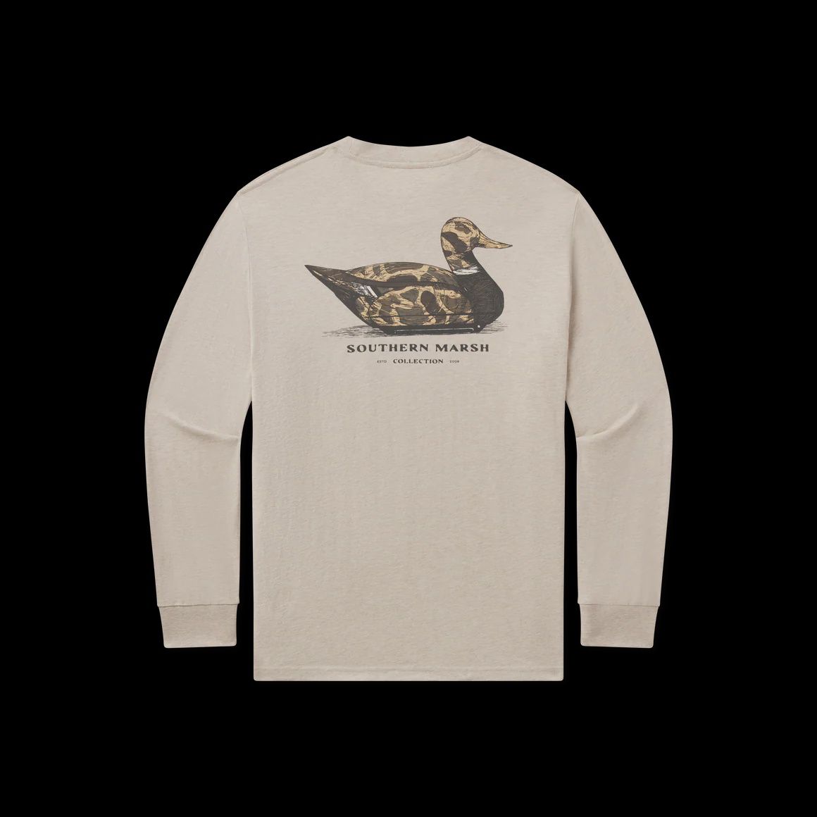 Vintage Duck Decoy Long Sleeve Tee - Camo