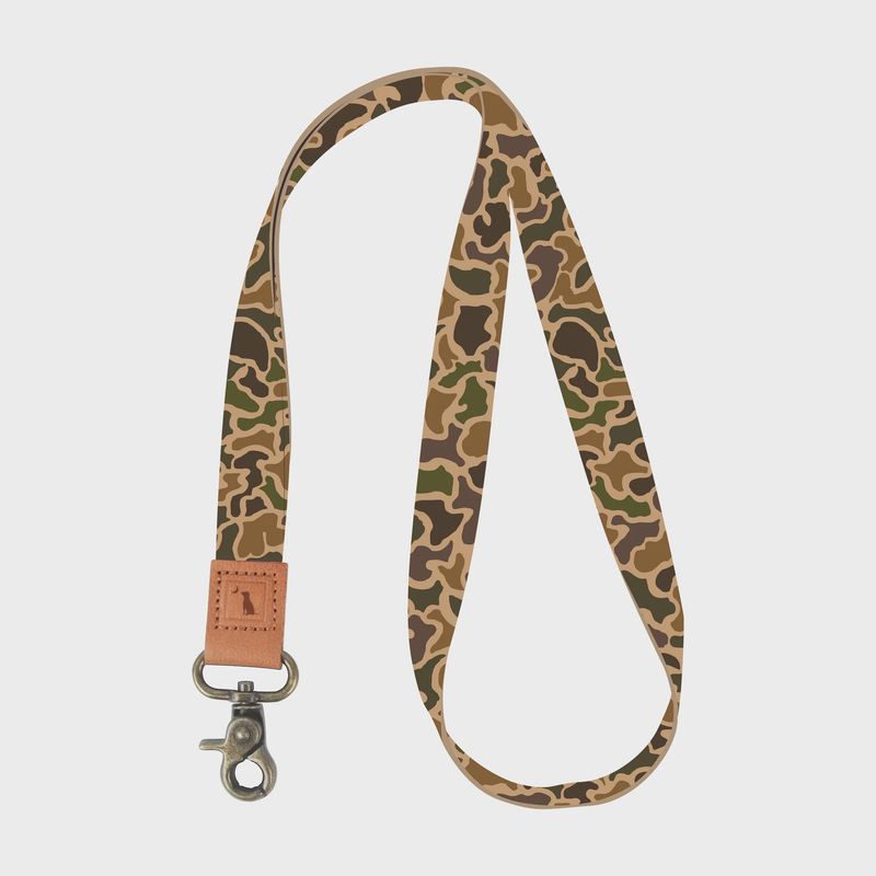 Old School Camo Long Lanyard