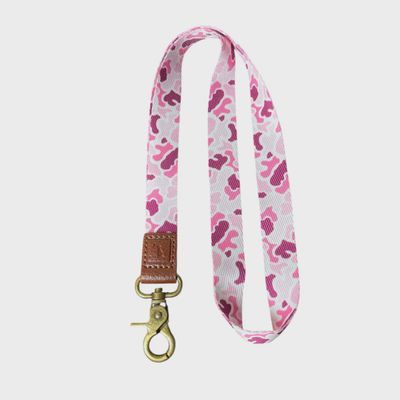 Pink Localflage Long Lanyard