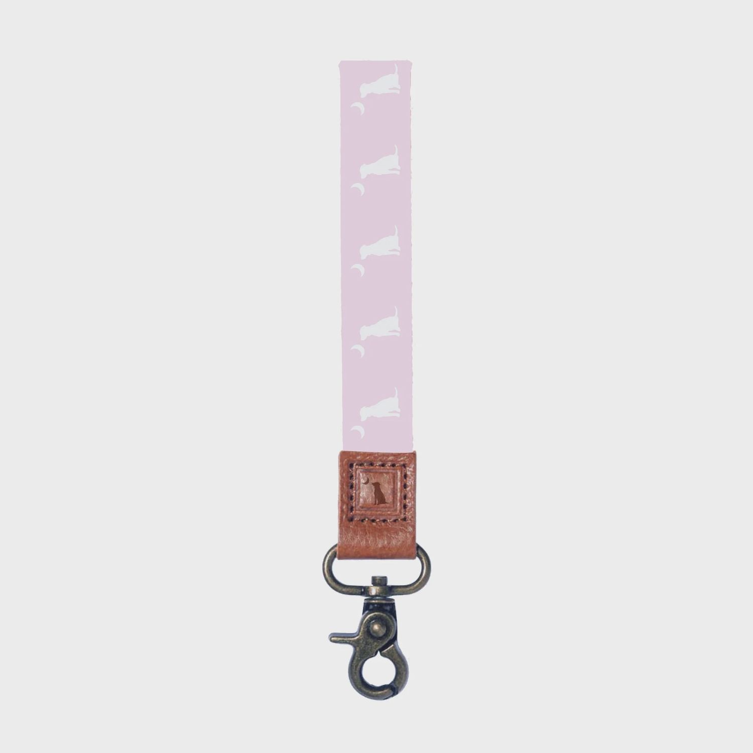 Pink Dog &amp; Moon Wrist Lanyard