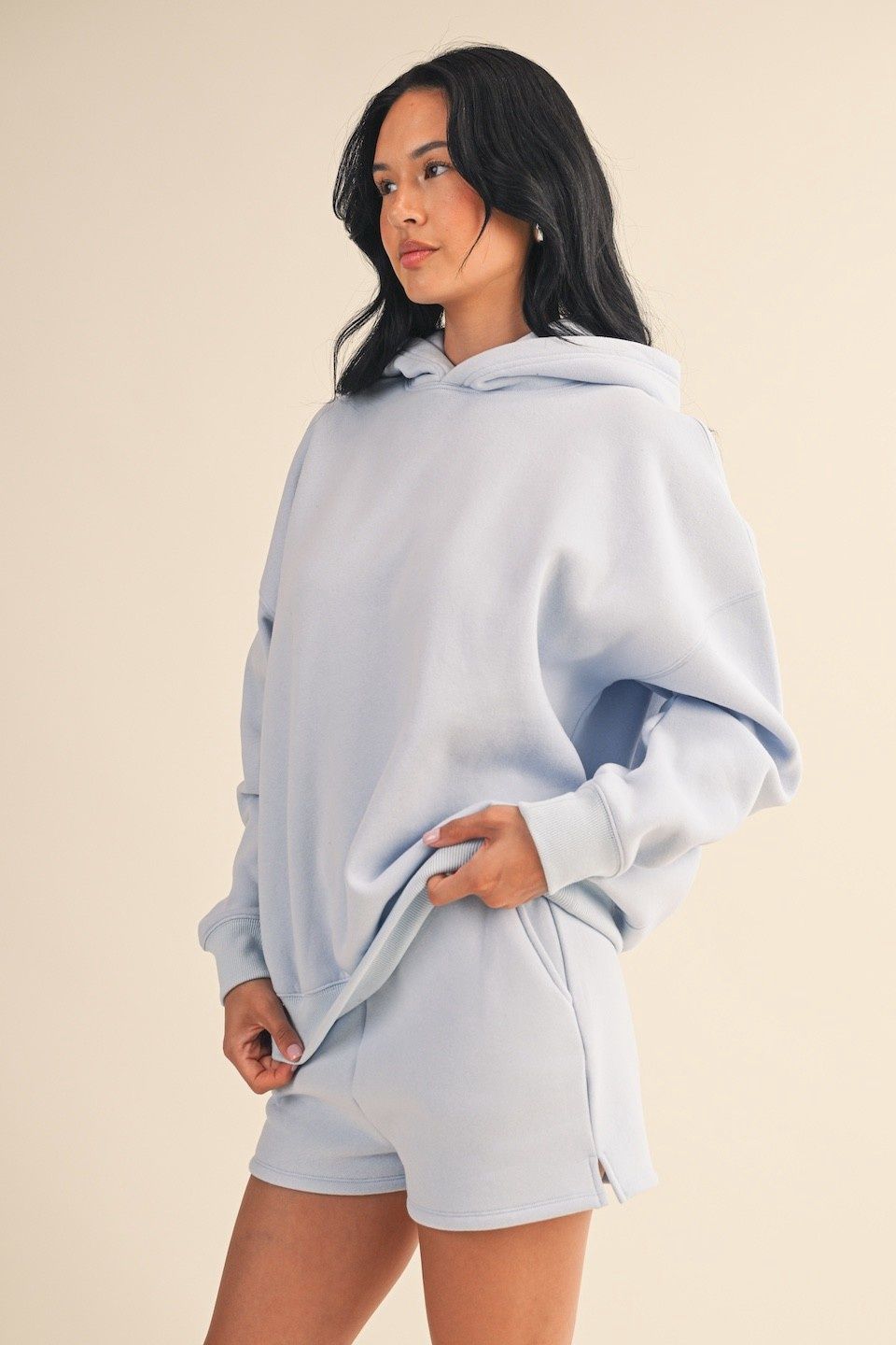 Take It All In Fleece Hoodie, Color: Blue, Size: SML