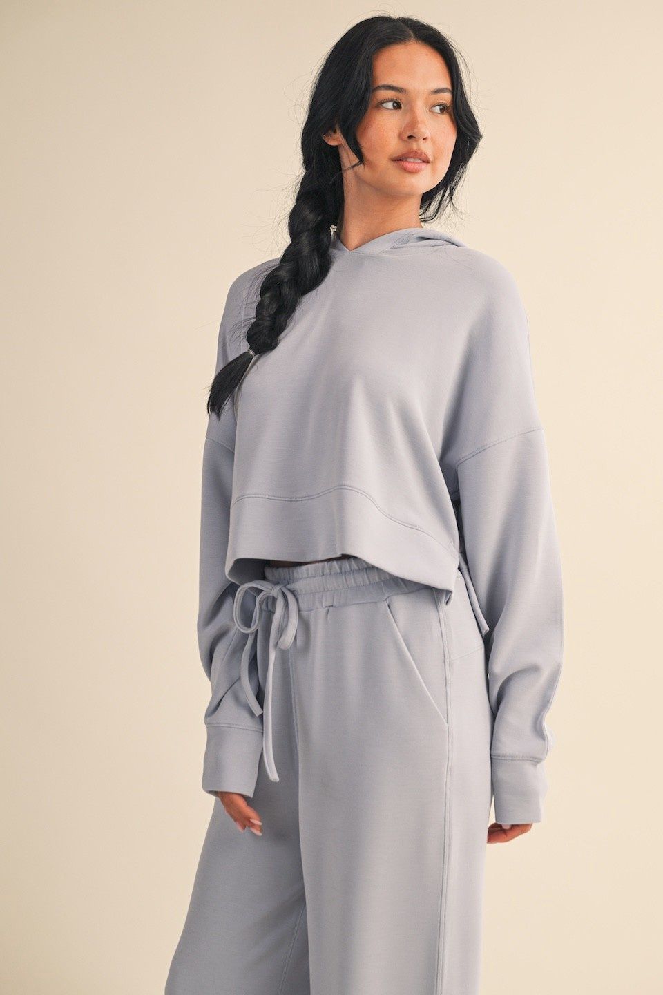 Dare To Go Scuba Cropped Hoodie