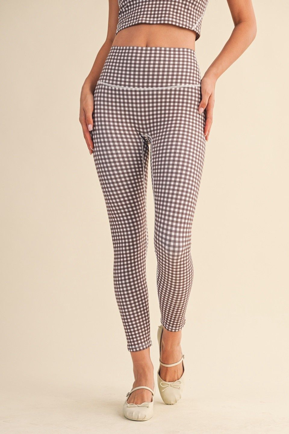 In Control Gingham Leggings