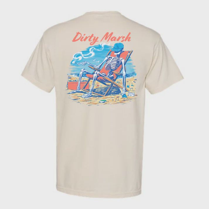 Skelly On Da Beach Short Sleeve T-Shirt