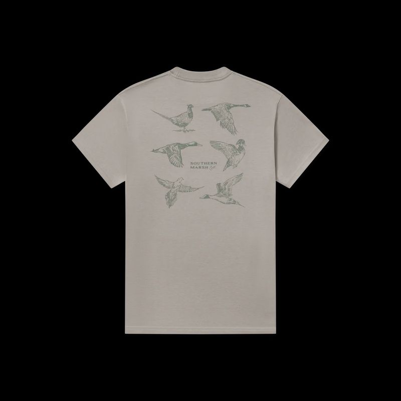 Sea Washed Field Sketches Short Sleeve Tee