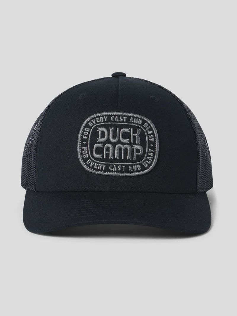 Buckle Badge Austin Trucker Hat - Black