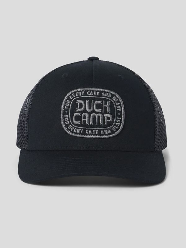 Buckle Badge Austin Trucker Hat - Black