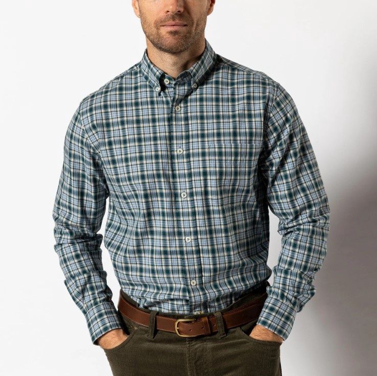 Cotton Twill Sport Button Down Shirt