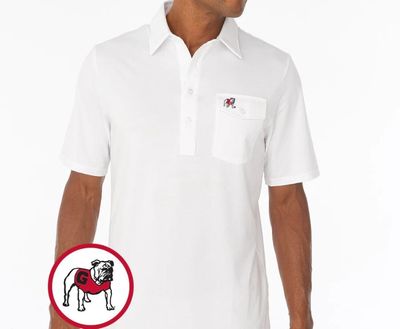 NCAA UGA Standing Bulldog Polo
