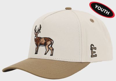 Youth Cream/Tan Buck Hat