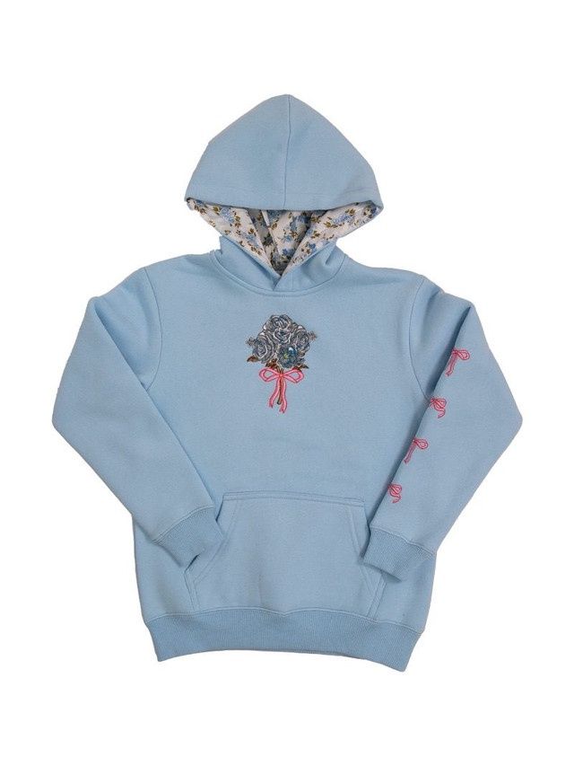 Youth Dilara Hoodie, Color: Flower, Size: SML