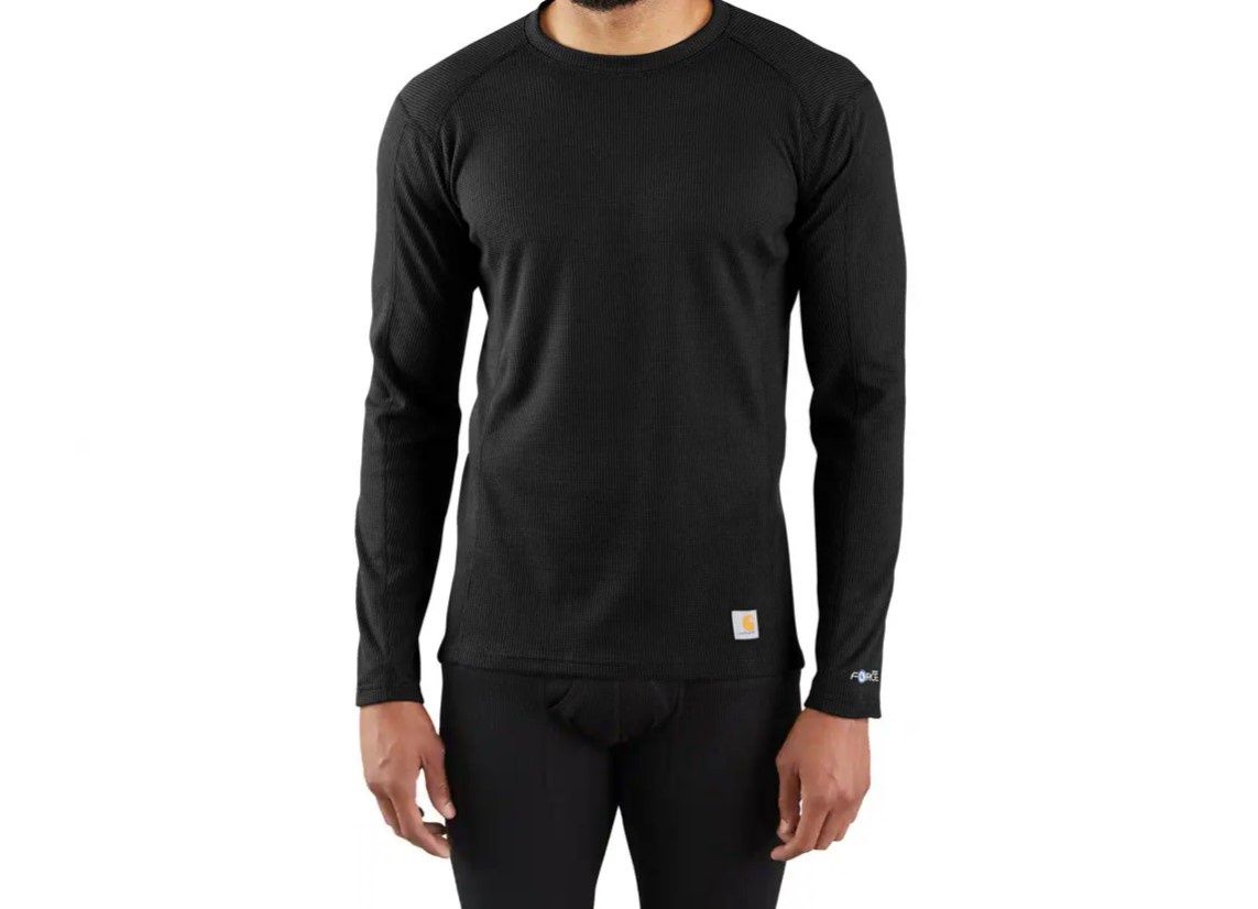 Force Midweight Waffle Base Layer Crewneck Top