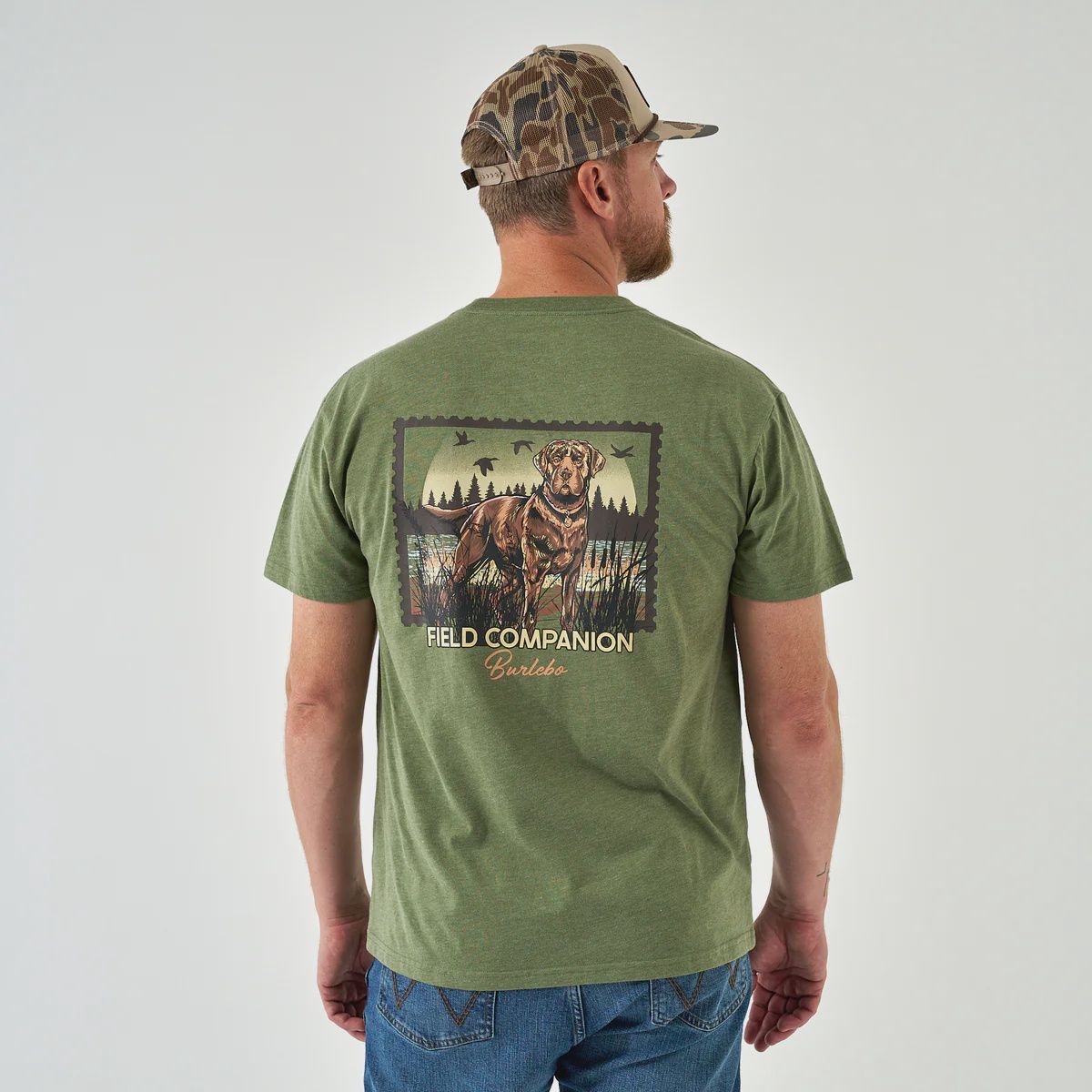Duck Dog Stamp Short Sleeve T-Shirt