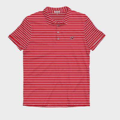 UGA Standing Dawg Camellia Cotton Lyocell Polo