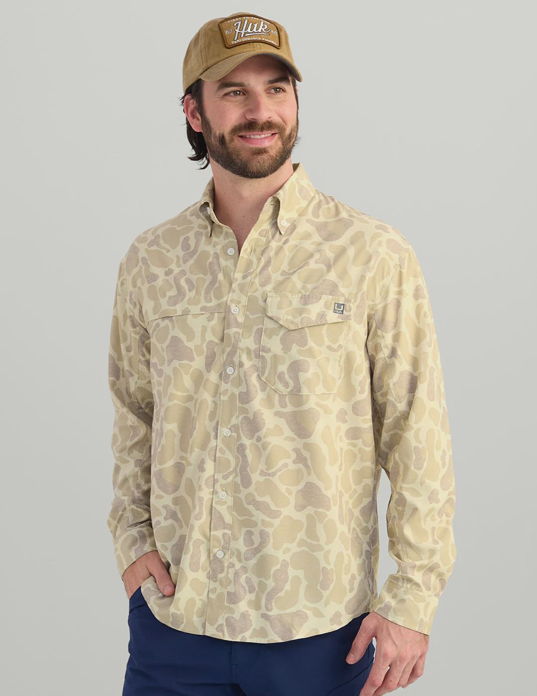 Tidepoint Long Sleeve KC Printed Button Down Shirt