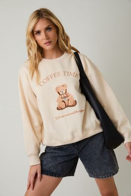 Coffee Time Crew Neck Sweatshirt