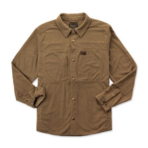 The Delano Corduroy Button Up Shirt, Colour: MALT BALL, Size: M