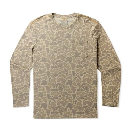Buxton Hagood Camo Long Sleeve Shirt, Colour: KHAKI MALLARD CAMO, Size: S