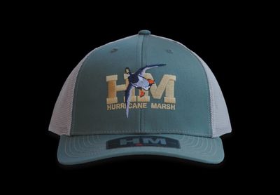 Red Leg Trucker Hat - Loden/Khaki