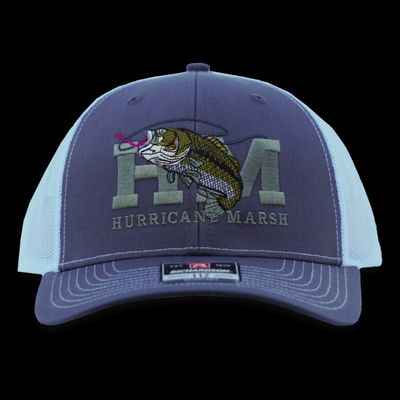 The Bass Trucker Hat - Charcoal/White