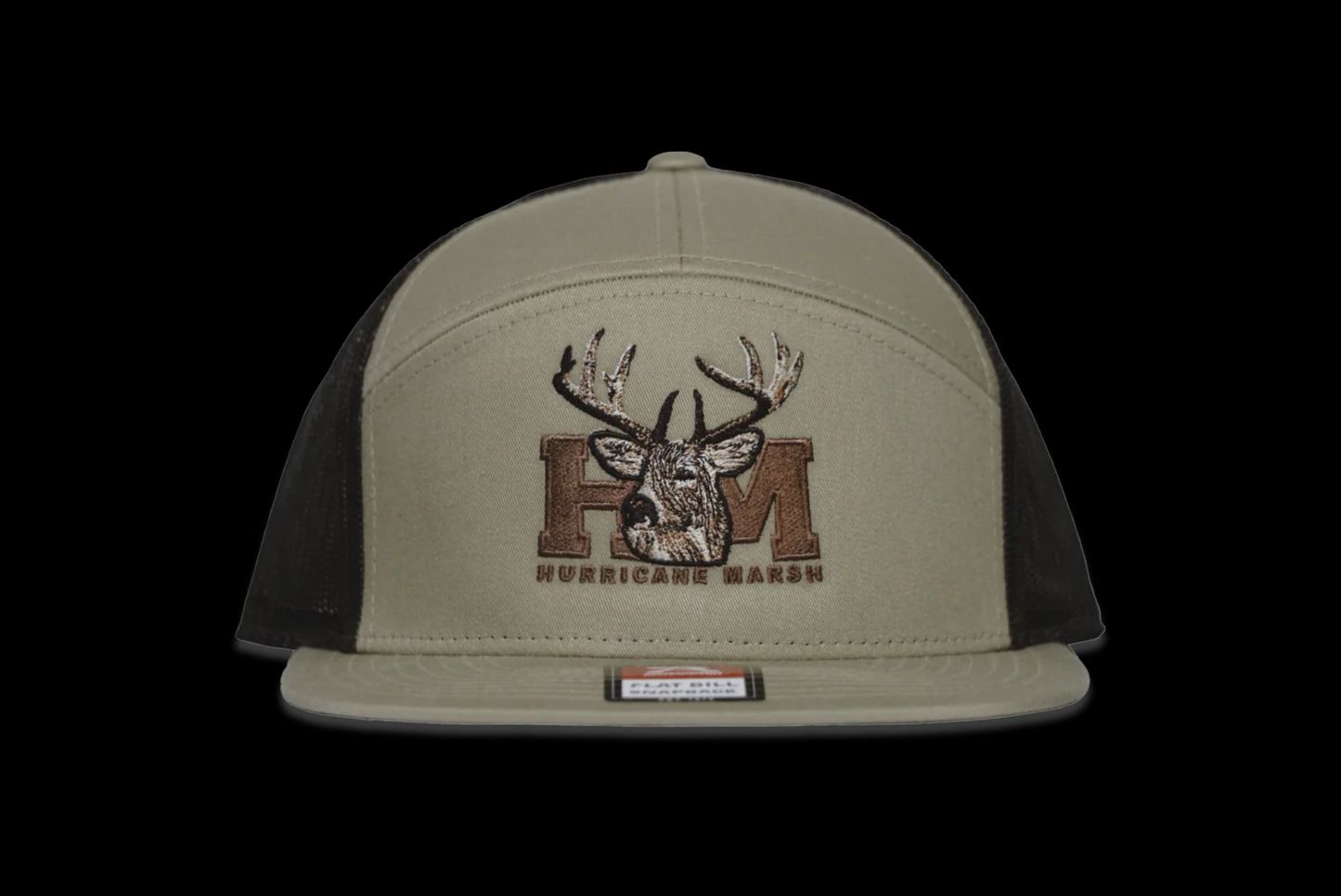 The Trophy Buck Khaki/Brown 7 Panel Hat