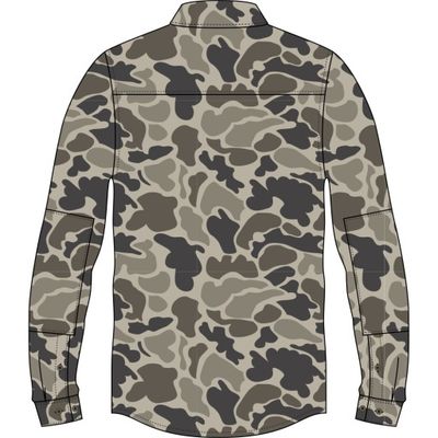Lobeco Camo Long Sleeve Button Up Shirt