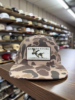 Flying Ducks Patch Performance 7 Panel Hat - Bark Duck Camo