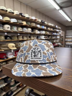 Dog Head Patch- Blue Camo Rope