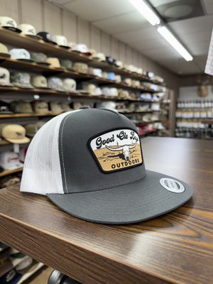 GOB Cattle Skull Patch Hat - Charcoal/White