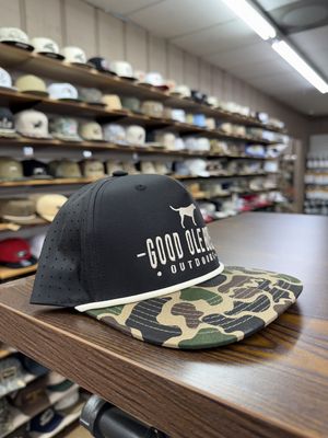 Lab Arched Tan Rope Hat Black Camo