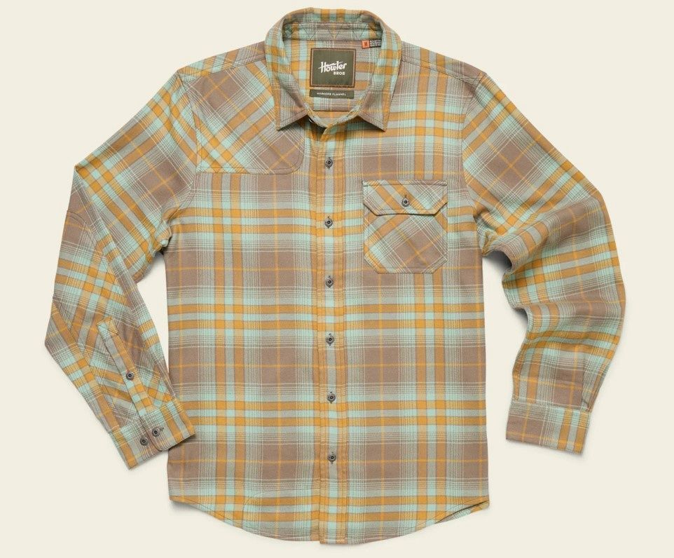 Harker&#39;s Plaid Flannel, Color: Kemton Plaid/Taupe, Size: MED