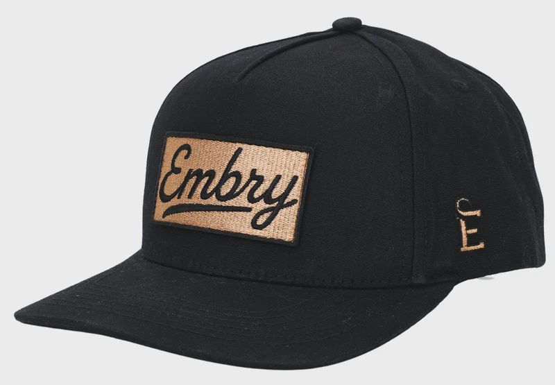 Black Waxed Canvas - Logo Patch Hat