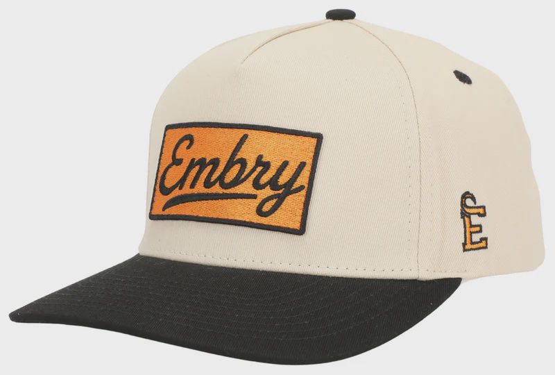 Cream/Black - Logo Patch Hat