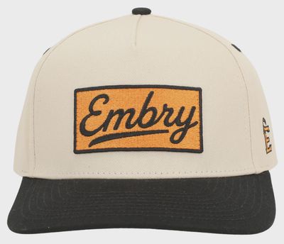 Cream/Black - Logo Patch Hat