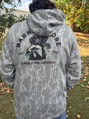 Black Lab &amp; Woodie Washed Mossy Oak Hoodie
