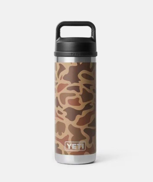 Rambler 18oz Bottle w/ Straw, Color: Wetland Camo