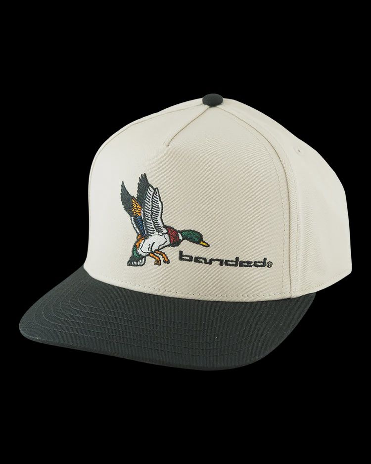 Mallard Pinch Hat - Off White/Black