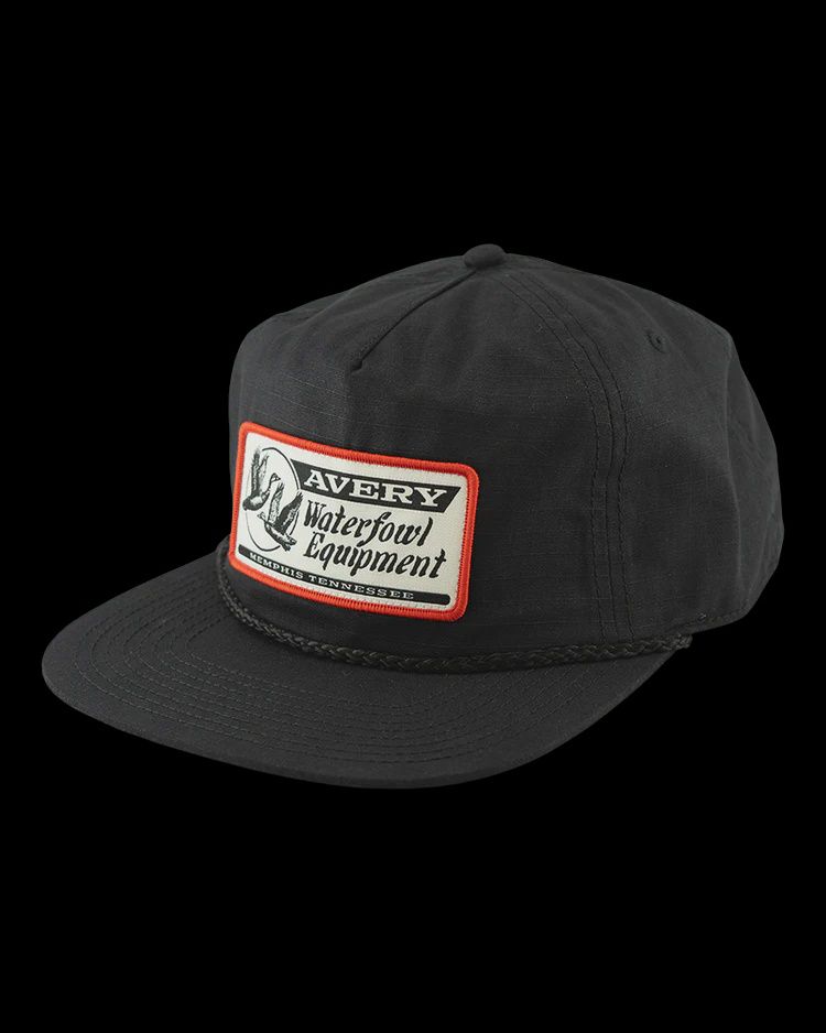 Flyer Patch Rope  Hat - Black