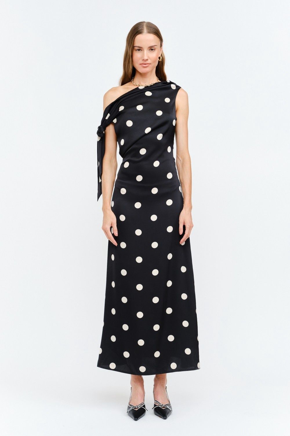Remie Polka Dot Midi Dress