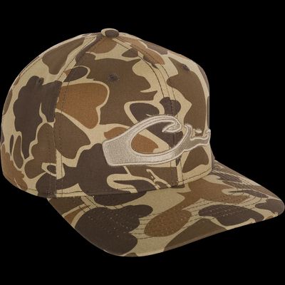 Camo Flat Bill Hat - Old School  Camo