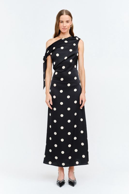 Remie Polka Dot Midi Dress