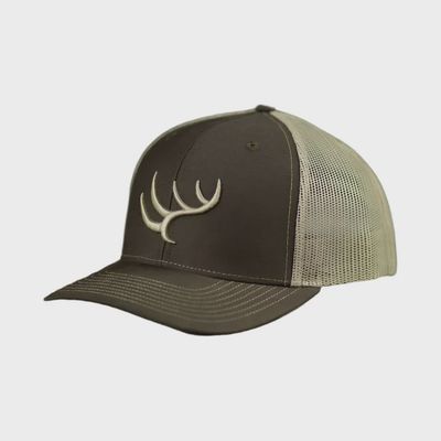 Antler Trucker Hat - Brown/Tan