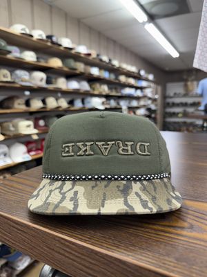 Flatbill 2 Tone Ripstop Rope Hat - Green Timber