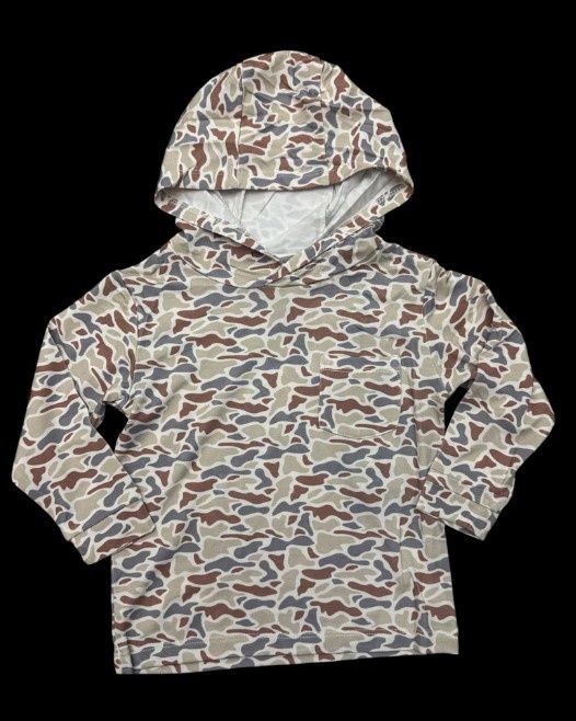 Youth Lightweight Hoodie - Woodland Camo