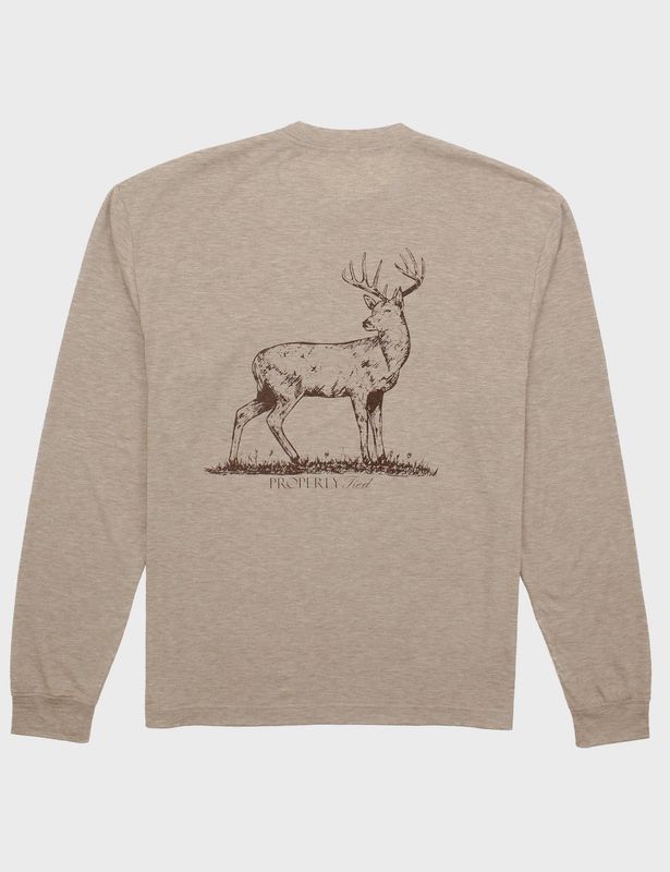 Portland Pocket Long Sleeve Tee -  Whitetail Sand