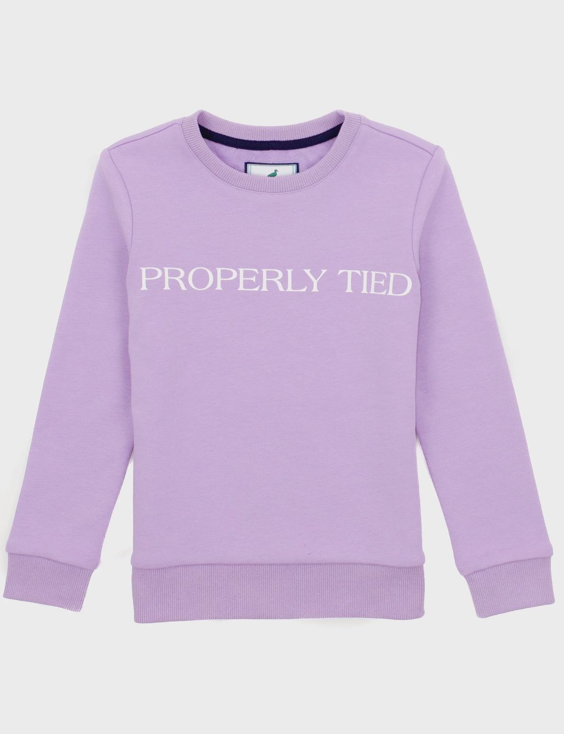Girls Laurel Crew Pullover, Color: LIL-Lilac, Size: 2T