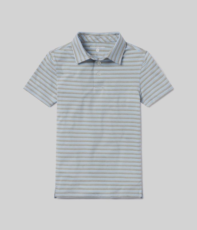 Youth Boys Cahaba Heather Stripe Polo