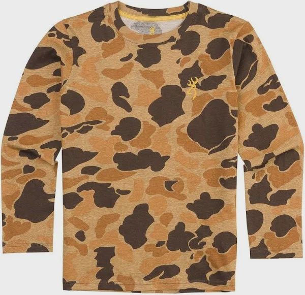 Wasatch Long Sleeve Youth Shirt, Color: Vintage Tan, Size: MED