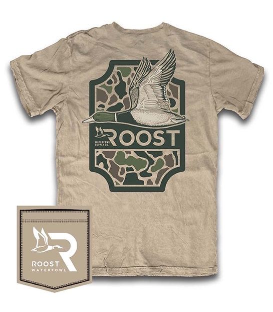 Youth Roost Camo Shield Short Sleeve Tshirt